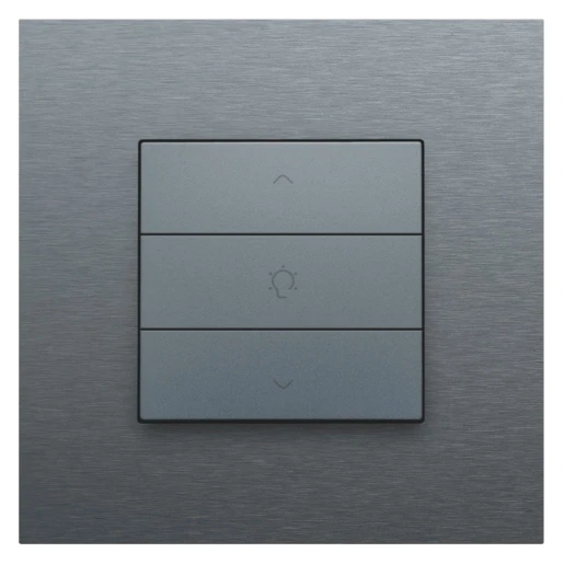 Niko Home Control Bediening dimming 3-voudig grijs inbouw IP20 220-51043