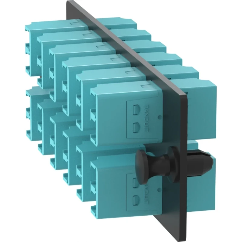 Panduit FAP Module + 12x 10GIG OM3/OM4 F/O koppeling - zirconia split mouwen LC-duplex LC-duplex Keramiek FAP12WAQDLCZ