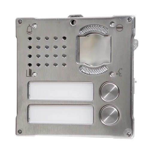 Comelit Vandalcom A/V frontplaat video-module RVS 2-voudig RVS 3268S/2