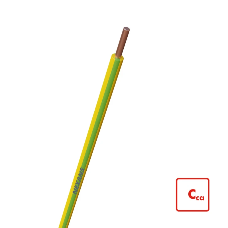 Nexans H07Z1-U Cca Installatiedraad 1.5mm² groen/geel 100M 10543221