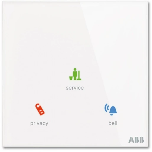 ABB Busch-Jaeger Tacteo Kamer buitensensor + kaartlezer KNX 3-voudig wit met tekstv IP20 2CKA006300A1549
