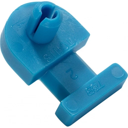 ABB Bevestigingselement met klinknagel voor kabelbinders tot 4,8mm blauw