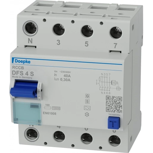 Doepke DFS4 Aardlekschakelaar S 4p 40A 0.3A type A 09136905