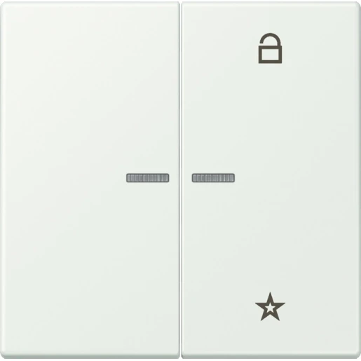Jung LS range stuurafdekking universeel lc32024 2-voudig Mat FMLC1701210