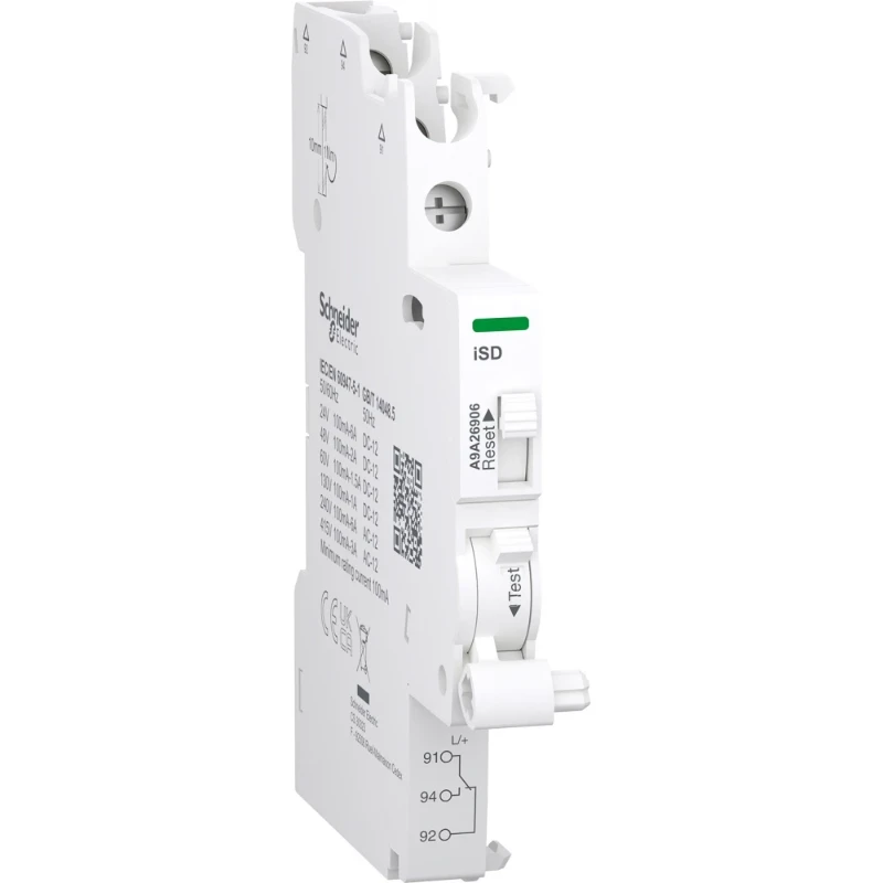 Schneider Electric Auxiliary contact Acti9 A9A iSD 1 C/O 100mA to 6A 24VAC to 415VAC