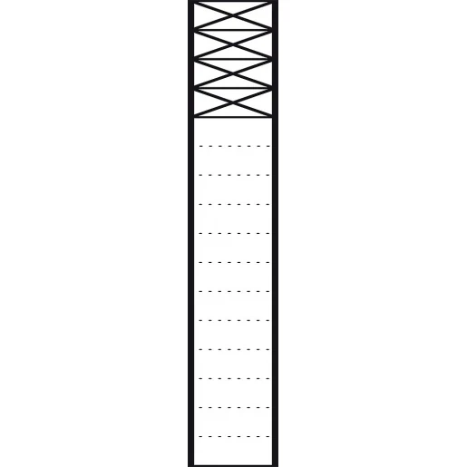 Siedle Communicatiezuil Vrijstaand aluminium 4 modules 1644mm 200039599-00