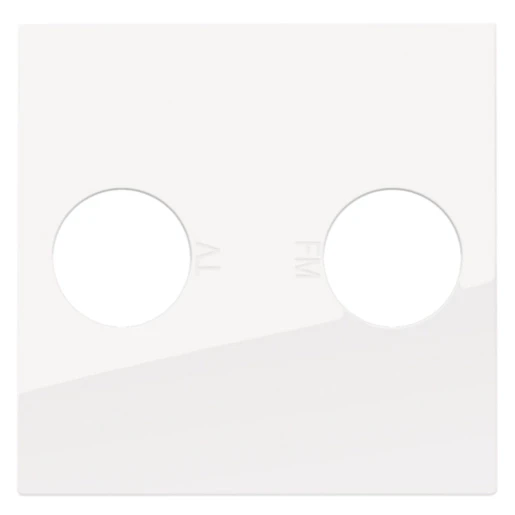 Niko Original bright white Centraalplaat aansluitdoos coax Centraalplaat 2 connectoren Zonder label wit 111-69702