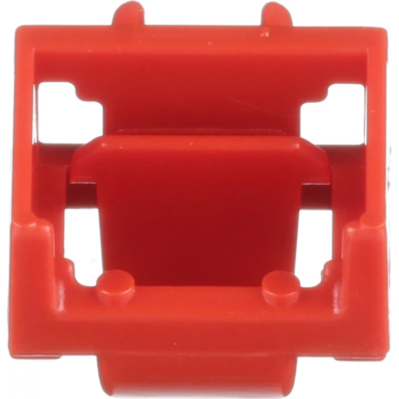 Panduit Block-Out Devices centraalplaat met bovendeel behuizing Jack plug Basiselement met bovendeel behuizing 1 connector Zonder label rood PSL-DCJB