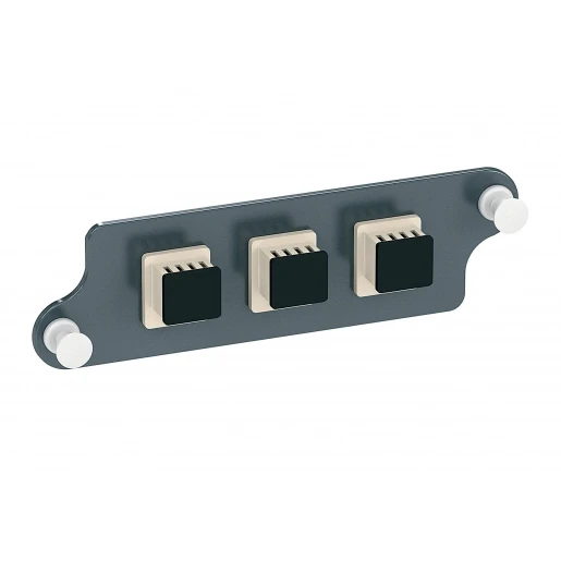 Schneider Electric FO FRONTPLAAT MET 3 LC DUPADAPTERS
