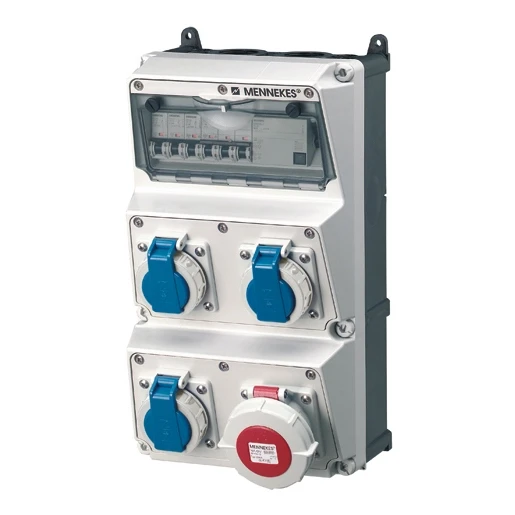 Mennekes AMAXX contactdoos combinatie 3 modules
