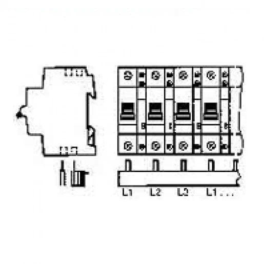 ABB L1-H vrij-L2-H vrij-L3-H vrij-L1-H vrij-Verzamelrail 3F 39 mod. va