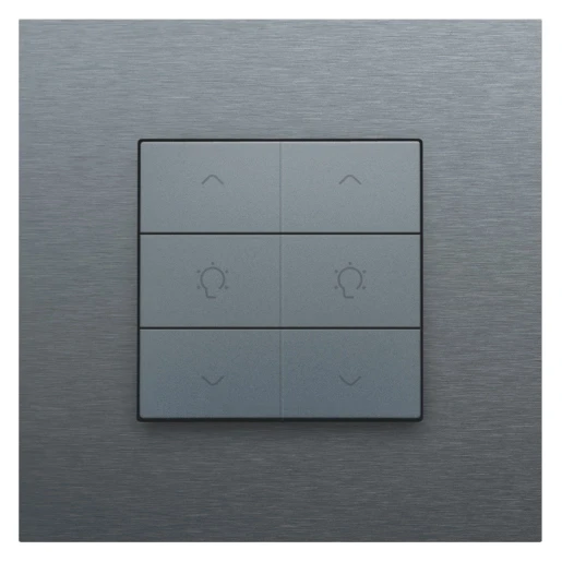 Niko Home Control Bediening dimming 6-voudig grijs inbouw IP20 220-51046