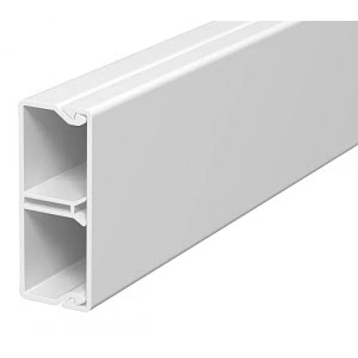 OBO WDK wandkanaal / plafondkanaal met nagelstrook 2000x50x20mm PVC met deksel wit RAL 9010 6168744