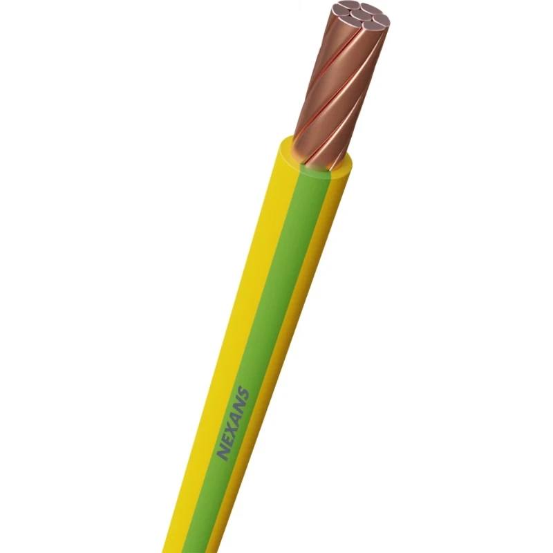 Nexans H07V-R Eca Installatiedraad 16mm² groen/geel 1M 10533149