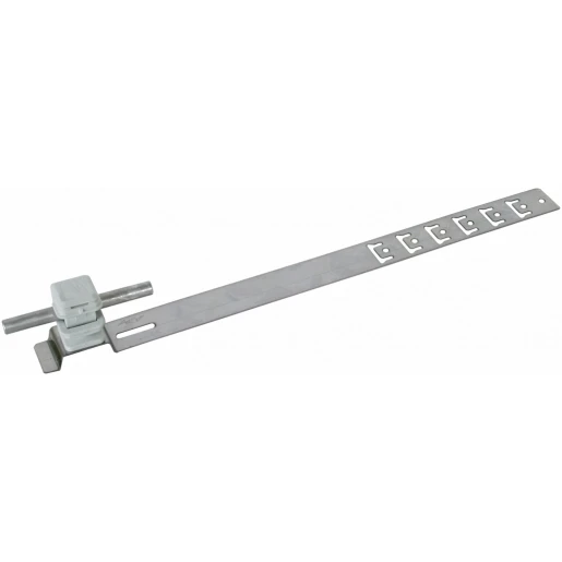 Dehn Roof cond.hol.unisnap stst/plast.grey h 16mm rd 8mm embossed brace