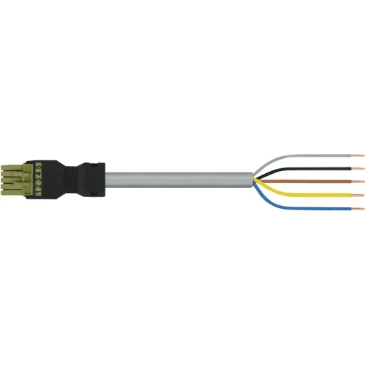 Wago SERIE 891 Patchkabel gebouwinstallatie 5p Contrastekker (female) Vrij kabeluiteinde 8000mm