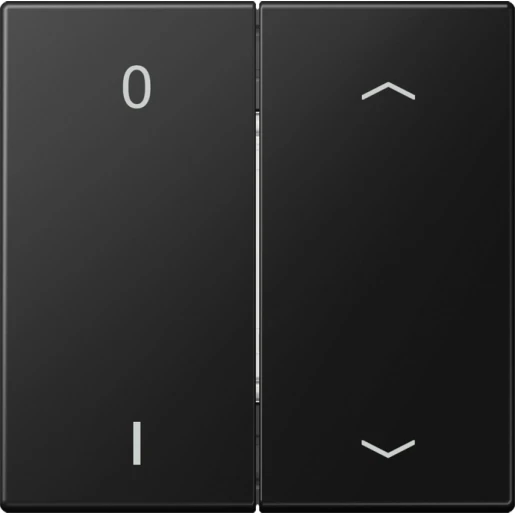Jung LS range enOcean wandzender symbolen 0 I en pijl 4-kanalen Zwart ENOLS995P01SWM
