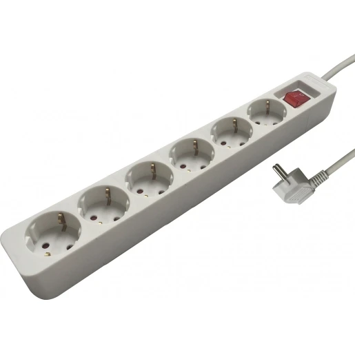 Bizline tafelcontactdoos 2p+t 6RA 16A IP20 snoer 1.5m BIZ 701019