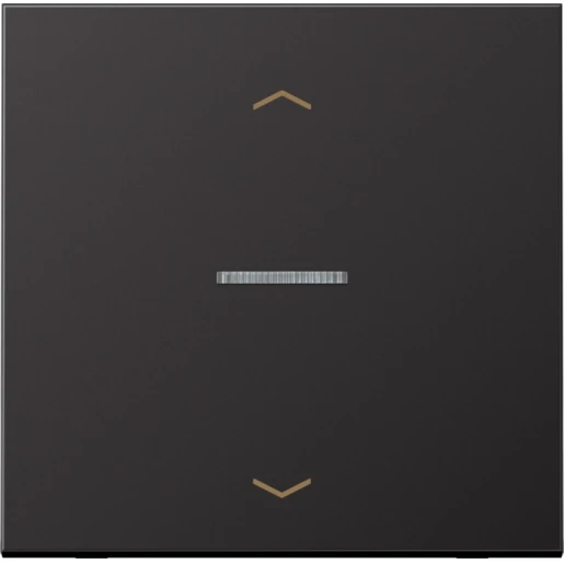 Jung LS range home stuurafdekking pijl dark enkelvoudig Mat aluminium BTAL17101PD