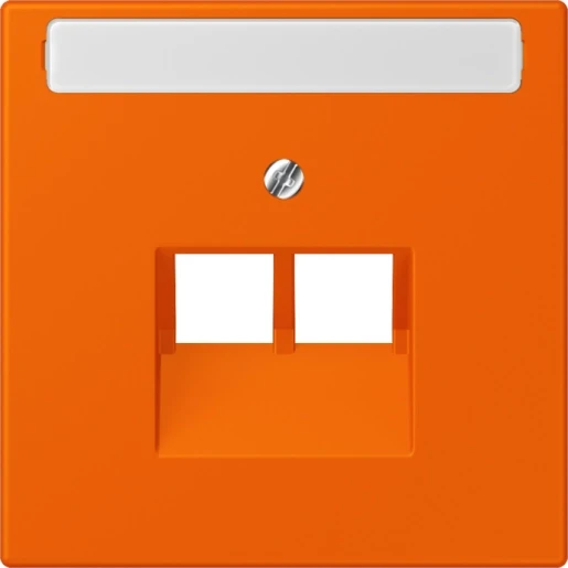 Jung LS range Afdekking centraalplaat LC32080 UAE/IAE 2 connectoren Met label LC969-2NAUA224