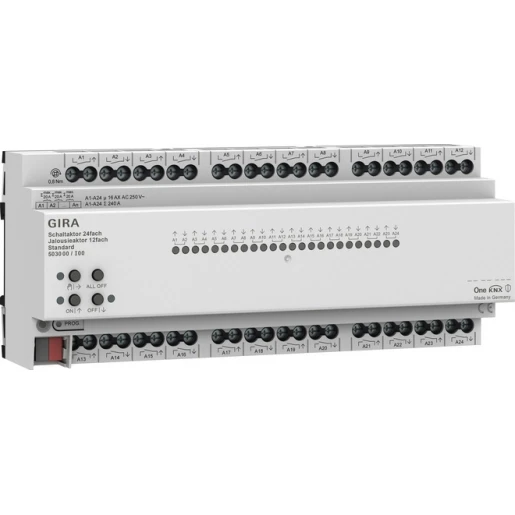 Gira Sch.-/jl.act.24-v/12-v 16 A DIN-rail std KNX Secure