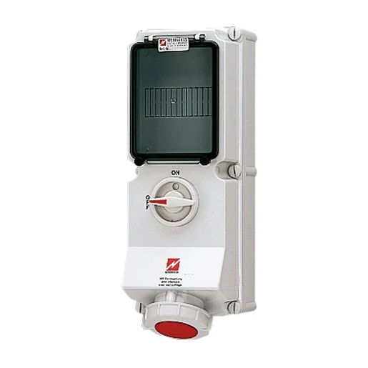 Mennekes WCD 32A 5P 6H 400V IP67 DUO + rail