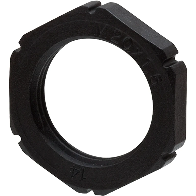 Wiska CONTRAMOER KUNSTSTOF M25X1,5 ZWART (RAL 9005)