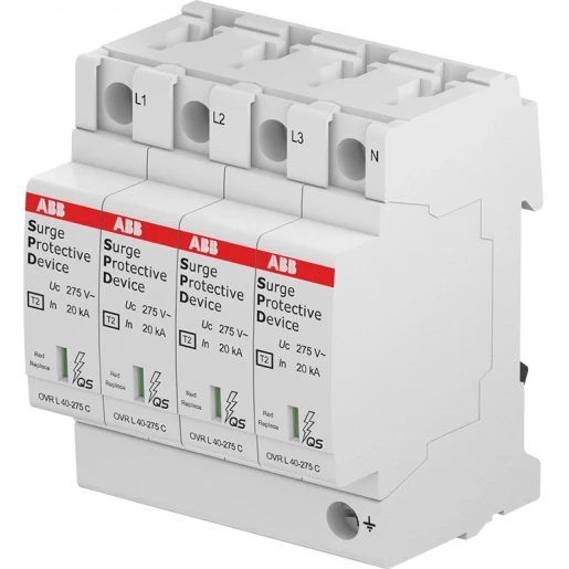 ABB Overspanningsbeveiliging Type 2 3P+N Cardridge vervangbaar