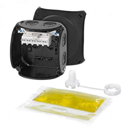 Hensel Kabeldoos IP66/68 BM2 0,75-2,5 mm² 5 polig met Gietmassa Zwart