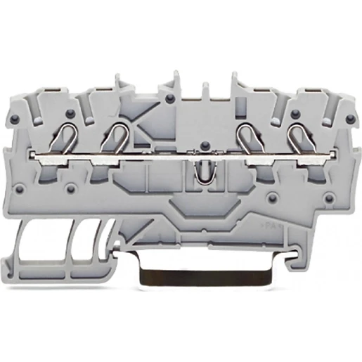 Wago Serie 2000 Verbindingsrijgklem 0,5-1,5mm² eendr. 0,14-1mm² meerdr. Grijs