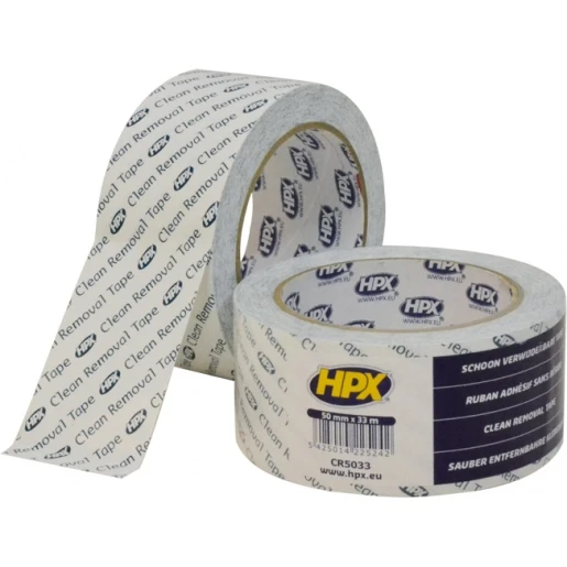 HPX zelfklevende tape 50mmx33m PVC Wit