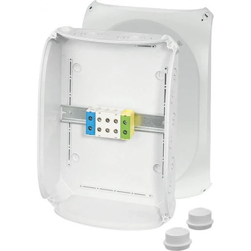 Hensel Kabeldoos IP66/67/69 BM8 2x1,5-50 mm² Cu/Alu 5p Invoer M25/40/63 Grijs