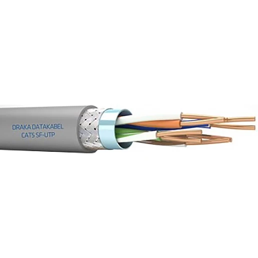 Draka UC300 HS24 Cat.5e SF/UTP LSHF Dca Grijs 4x2x24 AWG