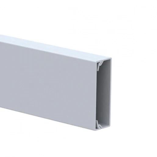 GGK kabelkanaal 2000x30x10mm PVC Bodemperforatie met deksel wit RAL 9010 Z11514-1G