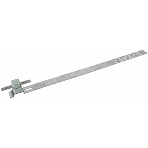 Dehn Roof cond.hol.unisnap stst/plast.grey h 16mm rd 8mm embossed brace
