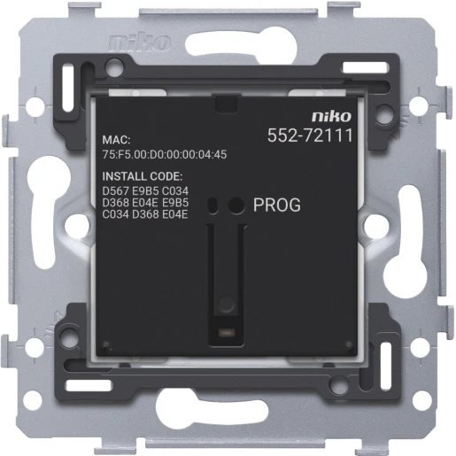 Niko Geconnecteerde enkelvoudige schakelaar 71mm schroefbevestiging Zigbee