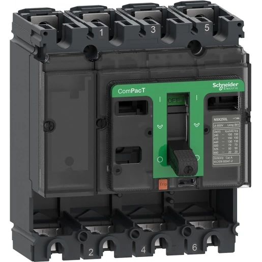 Schneider Electric BASIC FRAME NSX160B 25KA AC 4P 160A