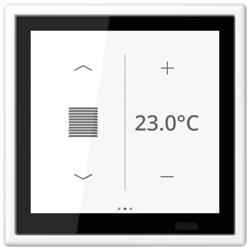 Jung LS range Touch ruimtecontroller KNX wit RAL 9016 LS459D1SWWM