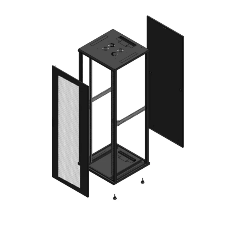 Gigamedia Vloer patchkast AV enkel PER PAR EX 19" 47HE 800x800mm Zwart GGM 704788PPSPAREX