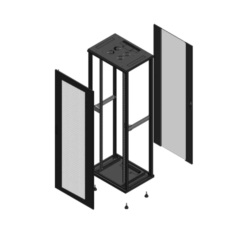 Gigamedia Vloer patchkast AV enkel PER AR enkel VER EX 19" 47HE 800x600mm Zwart GGM 704786PPSPVSEX