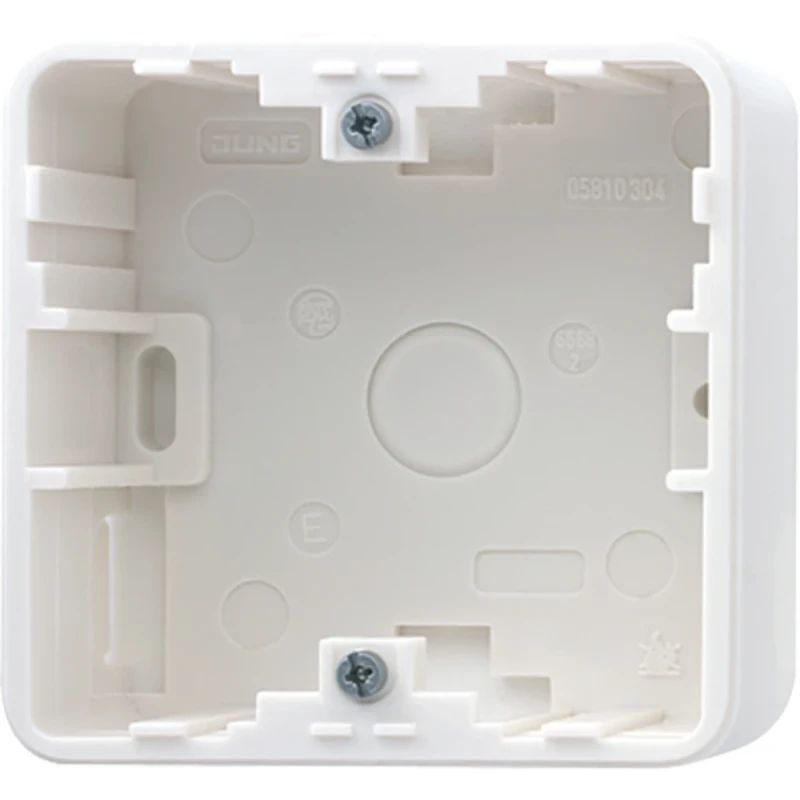 Jung CD range opbouwkap cd500 1-voudig wit Horizontaal en verticaal CD581AWW-1
