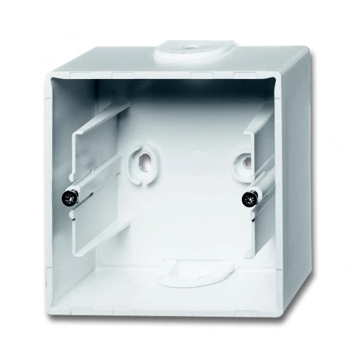 ABB Busch-Jaeger Future Opbouwbak + bodem 1-voudig wit Horizontaal en verticaal 2CKA001799A0897