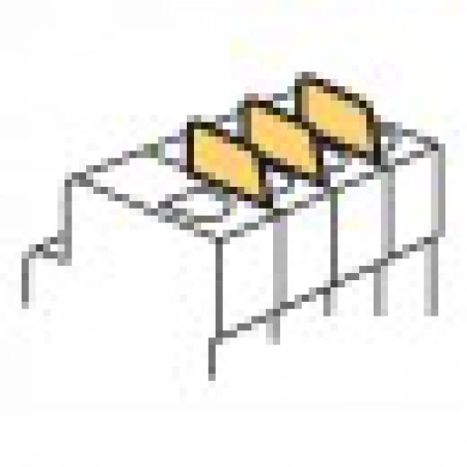 Legrand DX3 AFSTAND-/DRAADDOORVOERELEMENT 0,5 MODULE