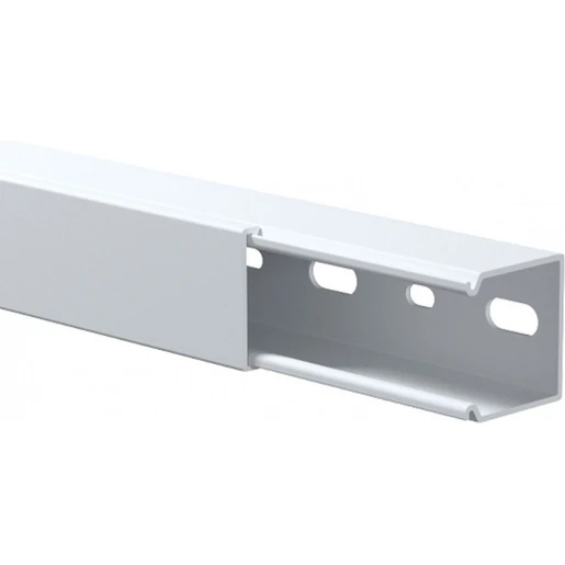 GGK LFG Kabelkanaal verpakt 5x2m 2000x15x15mm PVC Bodemperforatie met deksel RAL 9010 Z14111G