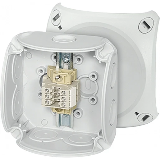 Hensel Kabeldoos IP66 met 3x Rijgklem 0,75-2,5mm² BM1 93x93x62 Grijs