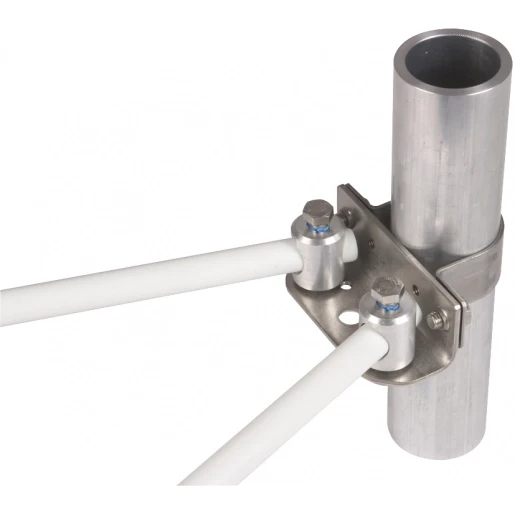 Dehn Adapter for angled support stst f.pipes d 50mm with 2 bolts al d 16mm