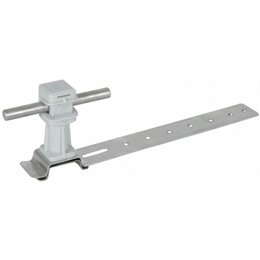 Dehn Roof cond.holder dehnsnap al/plastic grey h 36mm rd 8mm brace l 205m