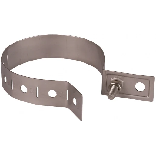 Dehn Downpipe clamp 60-150mm stst with connection bore d 10.5mm