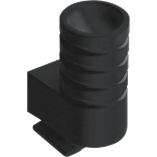 Jung NaV invoerstuk voor buis 16mm. zwart RAL 9005 13SW