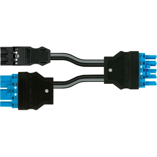Wago SERIE 771 Patchkabel gebouwinstallatie 3p Stekker Contrastekker (female) 500mm